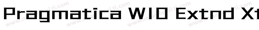 Pragmatica W10 Extnd Xtr Bd Ob字体转换